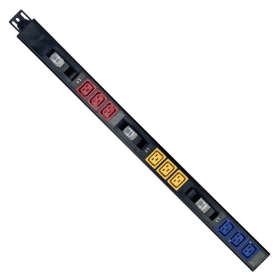 Legatura di alluminio 3 fase 415V 32A 9 porta C19 miniera PDU per applicazioni pesanti