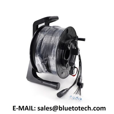 FTTA Armored Optical Patch Cord 4Core TPU 5.0mm LC a LC Single Mode TPU Armor Fiber Optic Patch Cable LC/UPC-LC/UPC 4fiber SM 5mm